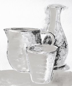 Szkic monochromatycznej martwej natury autorstwa Santhosh ch