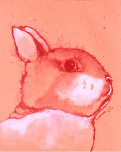 Portret pełnego życia króliczka autorstwa Santhosh ch