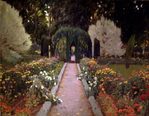 Ogrody Aranjuez (Arbour) autorstwa Santiago Rusiñol