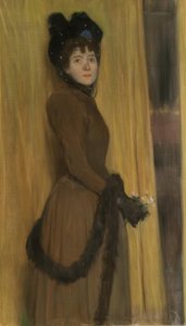 Portret panny Mc Flower autorstwa Santiago Rusiñol