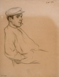 Portret mężczyzny autorstwa Santiago Rusiñol