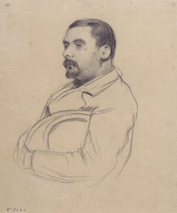 Portret mężczyzny autorstwa Santiago Rusiñol