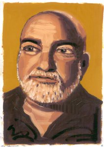 John Schlesinger, 2008 (olej na papierze) autorstwa Sara Hayward