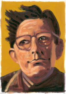 Laurie Lee, 2008 (olej) autorstwa Sara Hayward