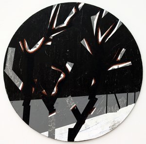 Twixt Heaven and Earth I-N (akryl na okrągłej tablicy) autorstwa Sara Hayward
