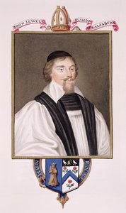 Portret Johna Jewela (1522-71) biskupa Salisbury z "Pamiętników dworu królowej Elżbiety", wydanych w 1825 r. (wc i gwasz na papierze)
