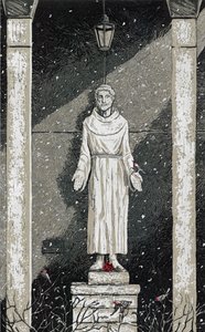 Święty Franciszek na śniegu, 2023 (obraz)