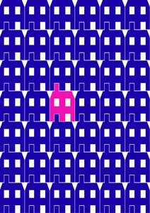Blue Paper House_Large, 2020 (w wersji cyfrowej)
