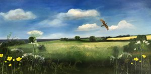 Buzzard, 2022 (óleo a bordo) polonês