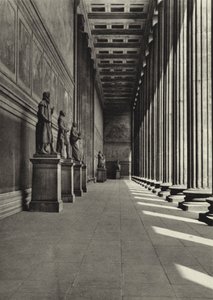 Berlin: Altes Museum; Stare Muzeum (zdjęcie czarno-białe) autorstwa Sasha Stone