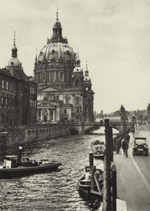 Berlin: Dom; Katedra (zdjęcie czarno-białe) autorstwa Sasha Stone