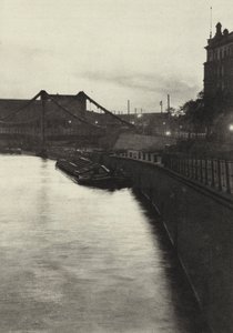 Berlin: Humboldt-Hafen; Port Humboldta (zdjęcie czarno-białe) autorstwa Sasha Stone