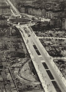 Berlin: Reichsstrasse, Reichskanzlerplatz (zdjęcie czarno-białe)