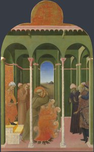 Święty Franciszek przed Sułtanem Z Borgo del Santo Sepolcro Ołtarz, 1437-1444