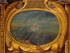 Wojna trzydziestoletnia (1618-1648): mapa przedstawiająca siedzibę Arras