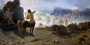 Centaur Chiron próbuje uwolnić, Francesco Saverio Altamura (1826-1897)