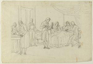 Scena chorych autorstwa Saverio della Gatta