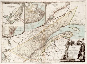 Mapa Quebecu, Kanada