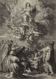 Wniebowzięcie Najświętszej Maryi Panny (grawer na papierze wykładanym)