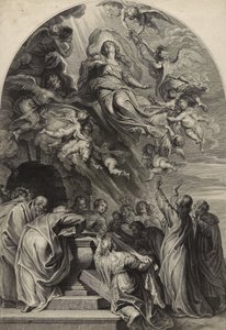 Wniebowzięcie Najświętszej Maryi Panny (grawer na papierze czerpanym)