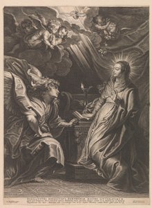 zwiastowanie autorstwa Schelte Adamsz. Bolswert