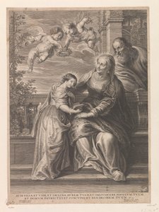 Maria z rodzicami Anną i Joachim