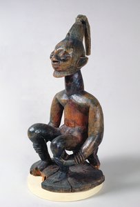 Joruba posąg siedzącego wodza, Nigeria