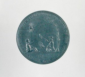 Indyjski medal pokoju (srebrny) autorstwa School American
