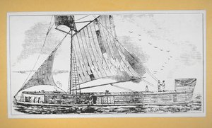 Mississippi Keel łódź (grawerowanie) autorstwa School American