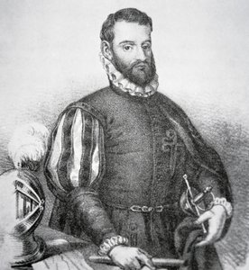 Pedro Menendez de Aviles (lito) autorstwa School American