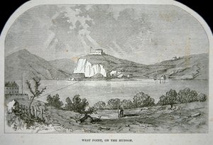 West Point, kluczowy fort, który Benedict Arnold planował dostarczyć Brytyjczykom podczas wojny o niepodległość (lito) autorstwa School American
