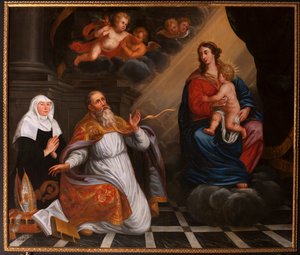 Św. Augustyn w adoracji Najświętszej Maryi Panny. 1692 (malarstwo)