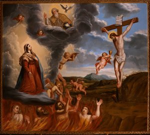 Pośrednictwo Najświętszej Maryi Panny w czyśćcu. Koniec XVII wieku (malarstwo)