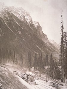 Canadian Pacific Railway Train, c.1925 (zdjęcie czarno-białe)