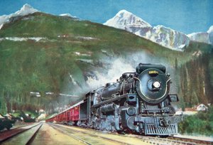 Canadian Pacific Railway u podnóża Gór Skalistych