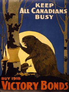 Keep All Canadians Busy: Kup obligacje zwycięstwa 1918, ok. 1918 (kolor lito)