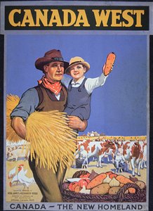 Plakat promujący imigrację do Kanady