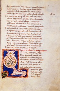 Miniaturowa strona Starego Testamentu. 13 wiek. Karolingiem był. Biblioteka Trivulziana, Mediolan.