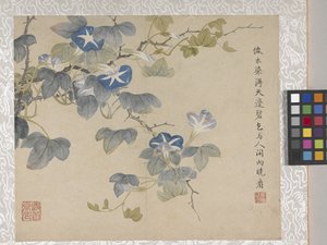 8-listkowy album z kwiatami, połowa XVIII wieku (tusz i kolor na papierze) autorstwa School Chinese