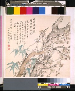 Album kwiatów i ptaków, data nieznana (tusz i kolor na jedwabiu) autorstwa School Chinese