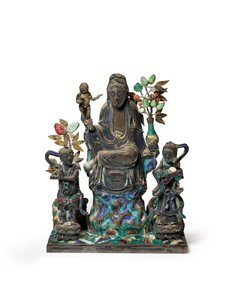 Buddyjska Grupa Figuralna autorstwa School Chinese