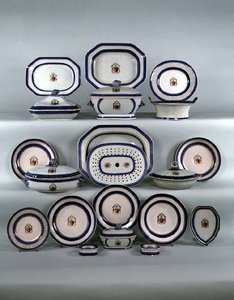 Chiński eksportowy serwis obiadowy, ok. 1790 (ceramika) autorstwa School Chinese