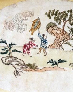 Znaki latawca - nadruk chiński autorstwa School Chinese