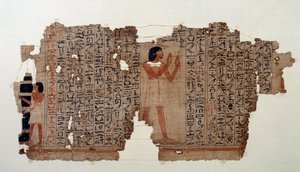 Starożytność egipska: wyciąg z Księgi Umarłych autorstwa School Egyptian