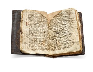Codex Sinaiticus Rescriptus, koniec V-VII w. do 979 r. n.e. (tusz na welinie) autorstwa School Egyptian