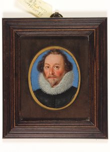 Pan William Shakespeare (akwarela na welinie) autorstwa School English
