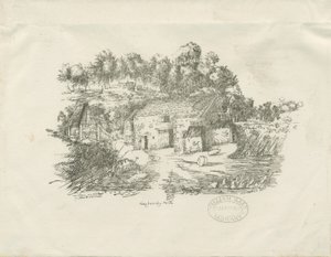 Biddulph - Knypersley Mill: litografia (winietowana), [c 1826] (druk) autorstwa School English
