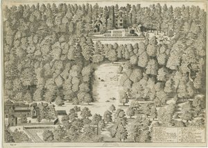 Boscobel House: grawerowanie, bd [1809] (druk) autorstwa School English