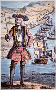 Kapitan Bartholomew Roberts, grawerowane przez Jamesa Basire