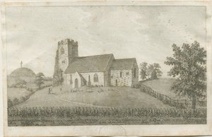 Kościół zamkowy - Kościół: rycina i [?XVIII wiek] (druk) autorstwa School English